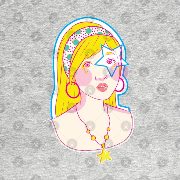 popart vintage girl by ayutiapus